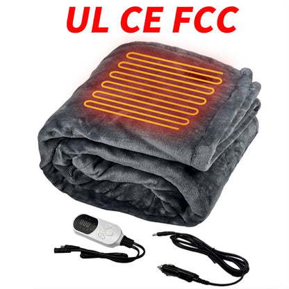 Electric Heated Blanket 9 Heating Levels Flannel Heated Blanket Portable Flannel Blanket Quickly Heated Cape Pad