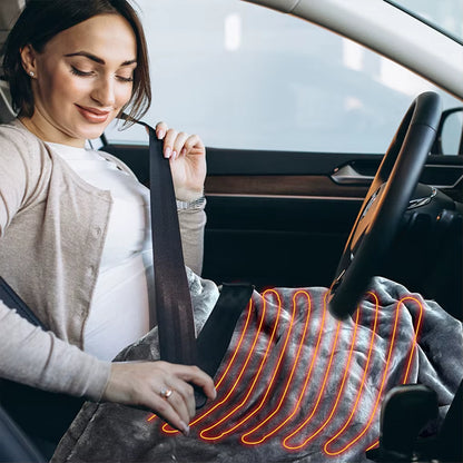 Electric Heated Blanket 9 Heating Levels Flannel Heated Blanket Portable Flannel Blanket Quickly Heated Cape Pad