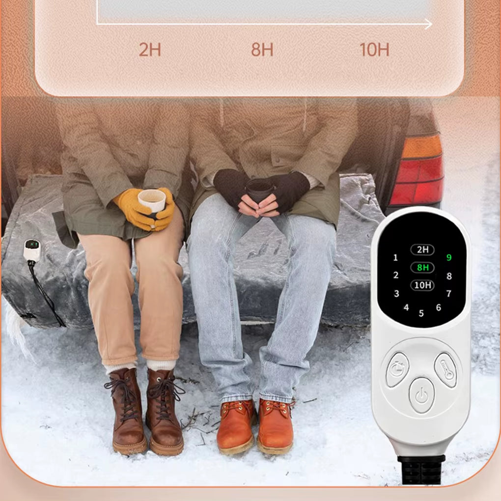 Electric Heated Blanket 9 Heating Levels Flannel Heated Blanket Portable Flannel Blanket Quickly Heated Cape Pad