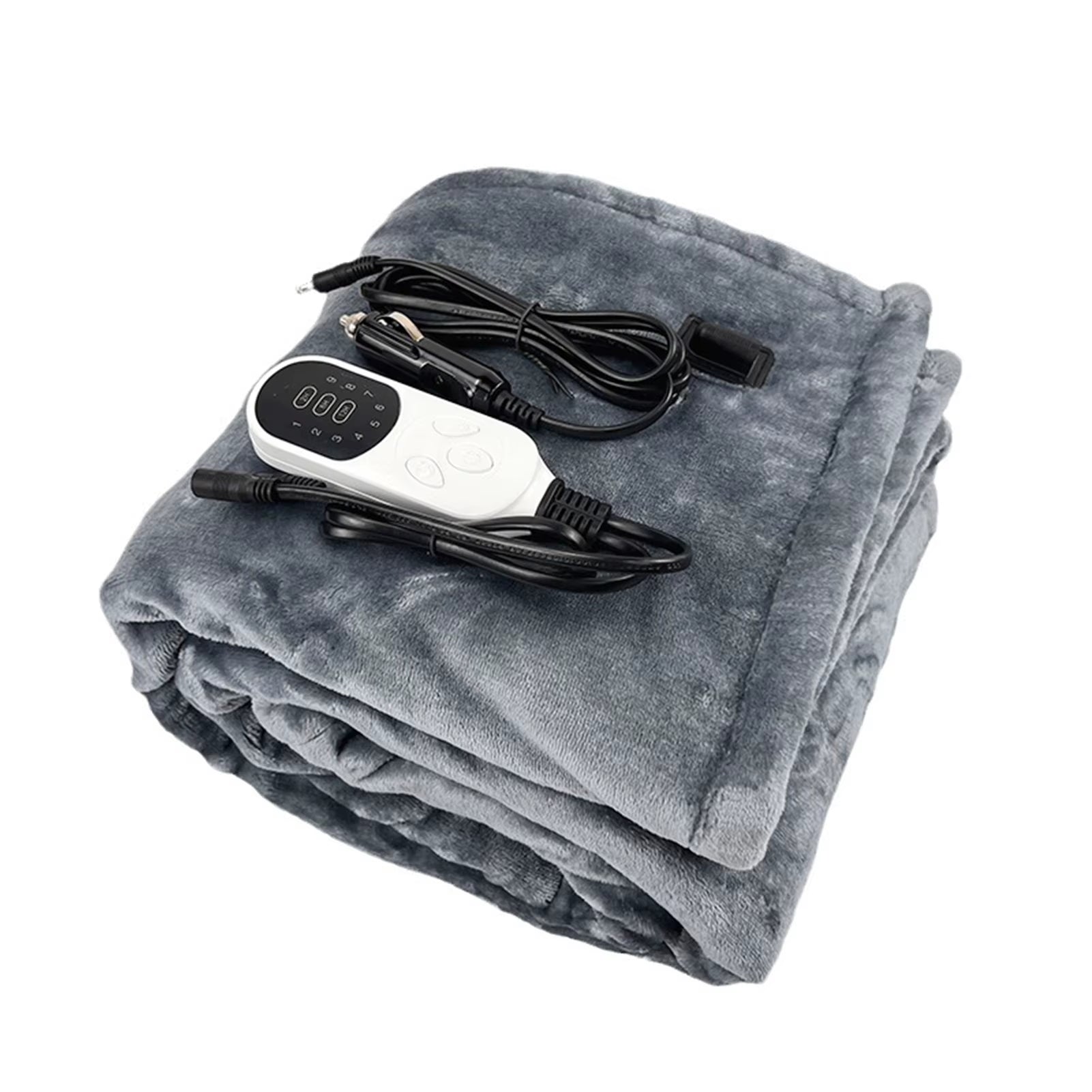 Electric Heated Blanket 9 Heating Levels Flannel Heated Blanket Portable Flannel Blanket Quickly Heated Cape Pad