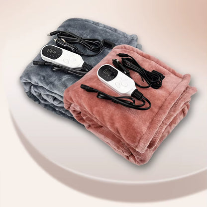 Electric Heated Blanket 9 Heating Levels Flannel Heated Blanket Portable Flannel Blanket Quickly Heated Cape Pad