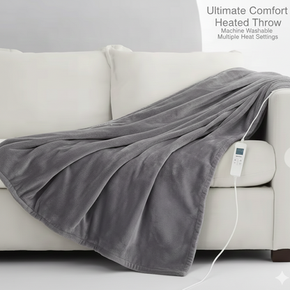 Electric Heated Blanket 9 Heating Levels Flannel Heated Blanket Portable Flannel Blanket Quickly Heated Cape Pad